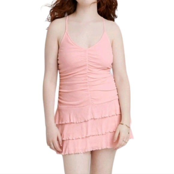 Women's Sleeveless Ruched Front Tiered Dress | Wild Fable | Medium - Picture 12 of 12